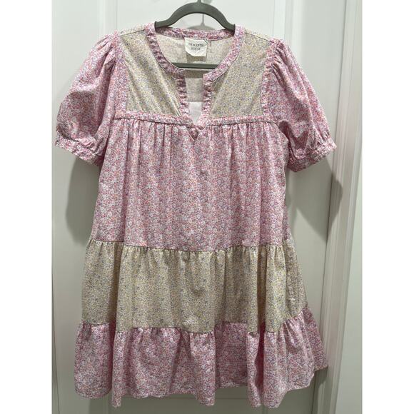 Hyacinth House Tuckernuck Multi Pink Floral Hana Mini Dress Sz S - Picture 2 of 11